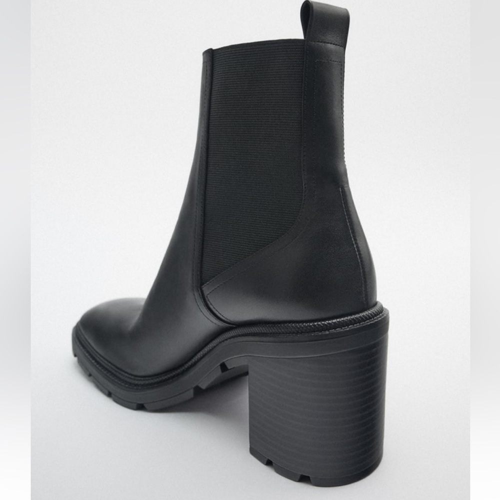 Zara Leather Boots - Picture 5 of 9